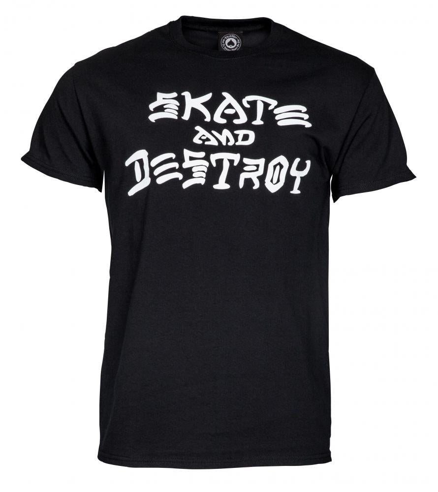 Thrasher Skate & Destroy Long T-Shirt Black