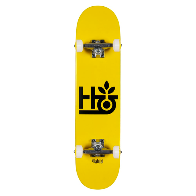 Habitat Pod Yellow Complete Skateboard – 7.75″