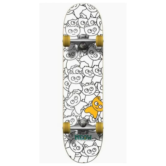 Meow Sticker Pile Complete White 8"