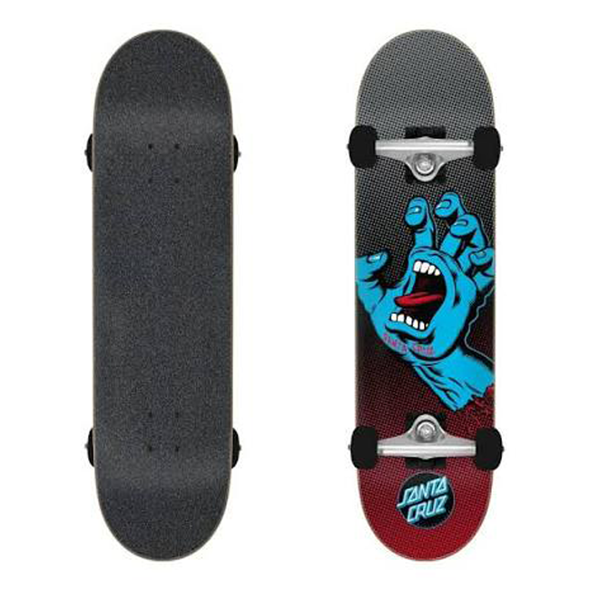 Santa Cruz Large Screaming Hand Fade Complete Skateboard – 8.25″