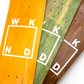 WKND White Logo Mini Skateboard Deck 7.25" (Various Woodstains)