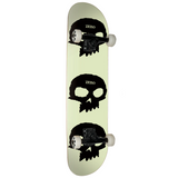 Zero Complete Skateboard 3 Skull Glow in the Dark 8"