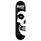Zero Skateboard Deck Misfits Fiend Skull Left 8.25"
