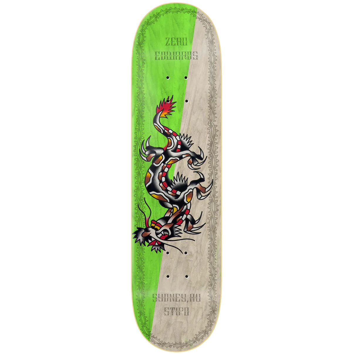 Zero x Nik Stipo Skateboard Deck Forest Edwards 8.25"