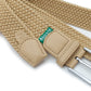 Magenta Braided Belt Natural