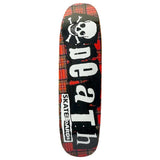 Death Skateboards Punk Tartan Hybrid Shape Deck 8.9