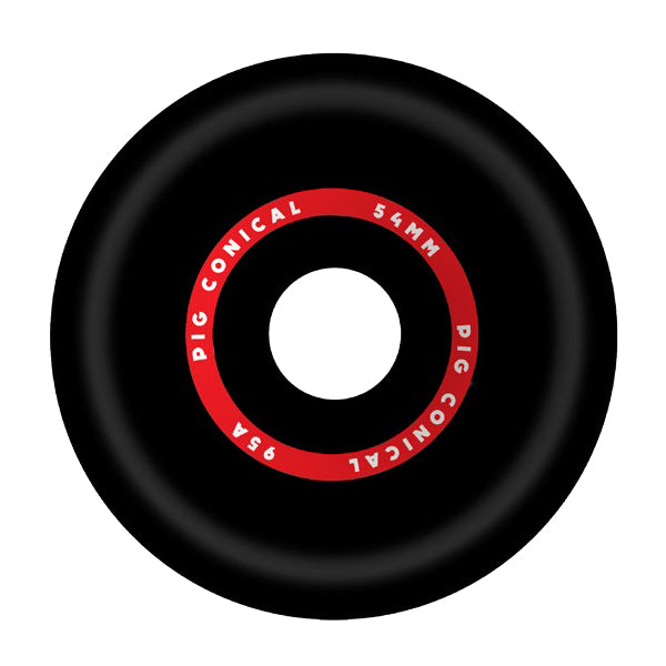 Pig Wheels Conical Black 54mm Wheels / 95A