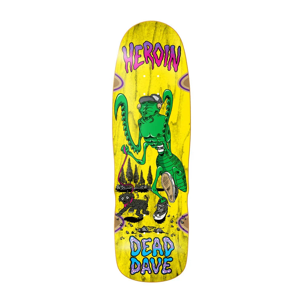 Heroin Skateboards Dead Dave Bug Skateboard Deck 10.1"