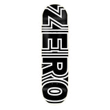 Zero Skateboard Deck Bold Black White 8"