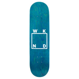WKND White Logo Mini Skateboard Deck 7.25" (Various Woodstains)