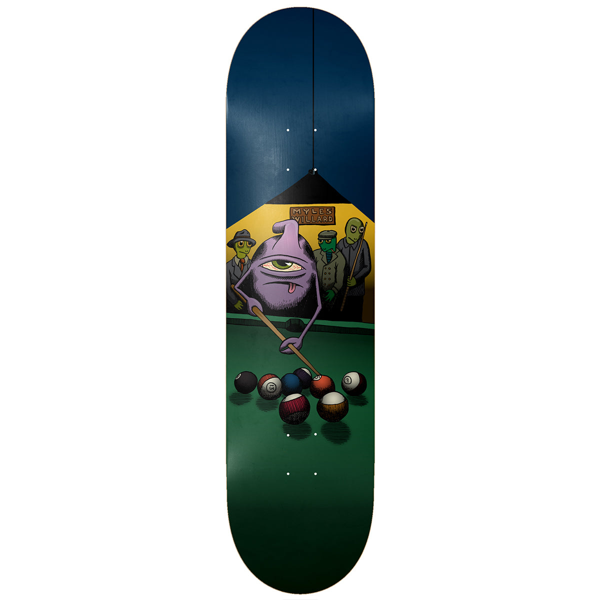 Toy Machine Myles Willard Hustler Skateboard Deck 8.25"