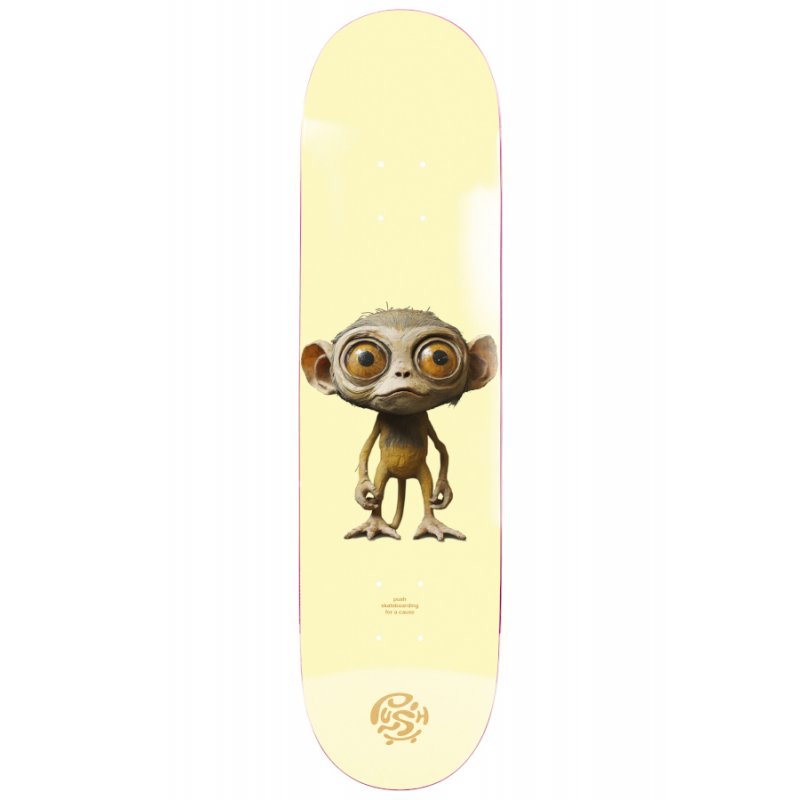 Push Lil Chimp FP Incomplete Skateboard Yellow 7.25"