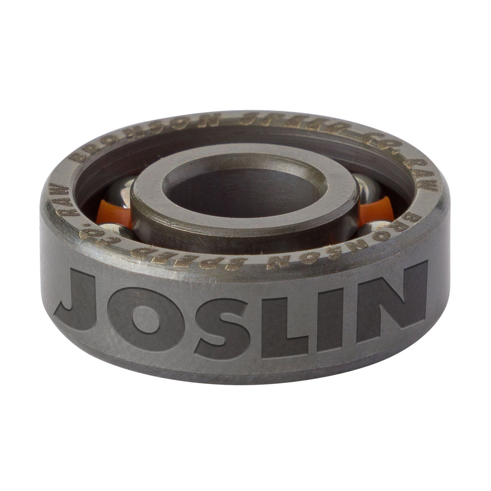 Bronson Speed Co. Bearing Chris Joslin Pro 6-Ball Raw Silver/Orange 8Pk