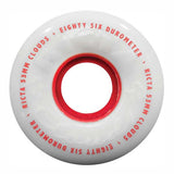 Ricta Clouds 86A Red/White Skateboard Wheels (4Pk)