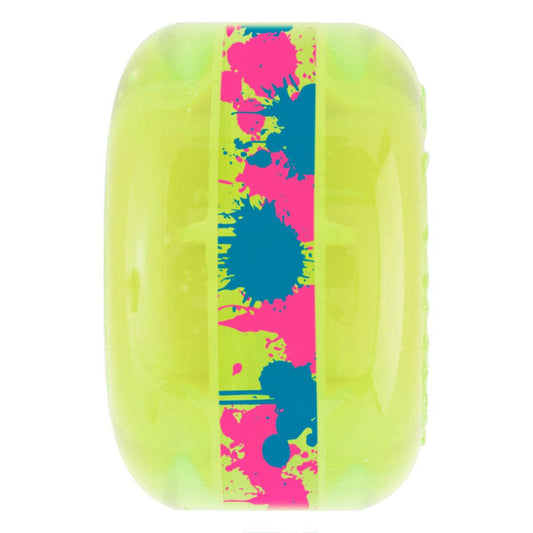Ricta Clear Splatter Clouds Camo Yellow 78A 54mm Skateboard Wheels (4Pk)