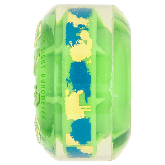 Ricta Clear Splatter Clouds Camo Green 78A 57mm Skateboard Wheels (4Pk)