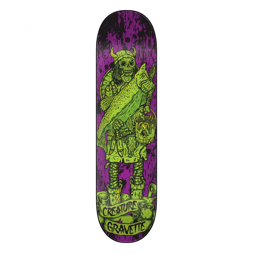 Creature Gravette Vikings of Hesh Law XX Skateboard Deck 8.3"