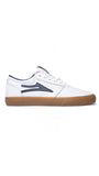 Chaussures de skate en cuir Lakai Griffin - Blanc/Gomme