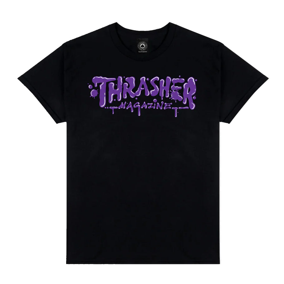 Thrasher Wet Paint T-Shirt Black
