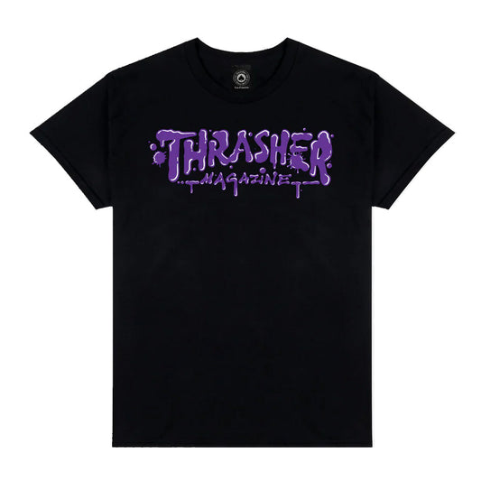 Thrasher Wet Paint T-Shirt Black