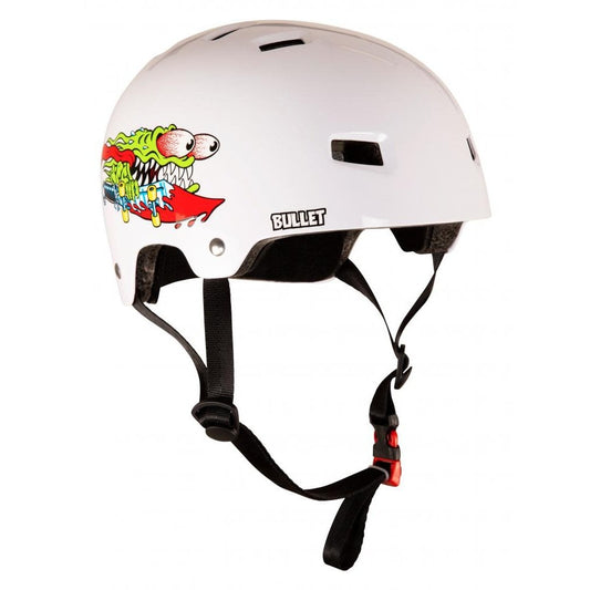 Bullet x Santa Cruz Helmet Slasher Youth 49-54cm Gloss White OSFA YOUTH