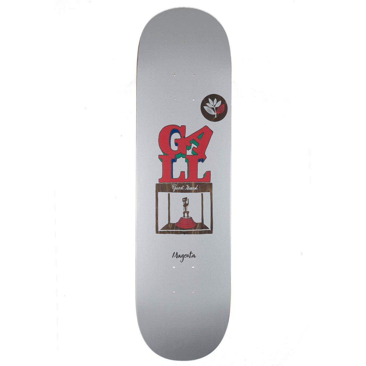 Magenta Fred Gall Guest Skateboard Deck 8.25"
