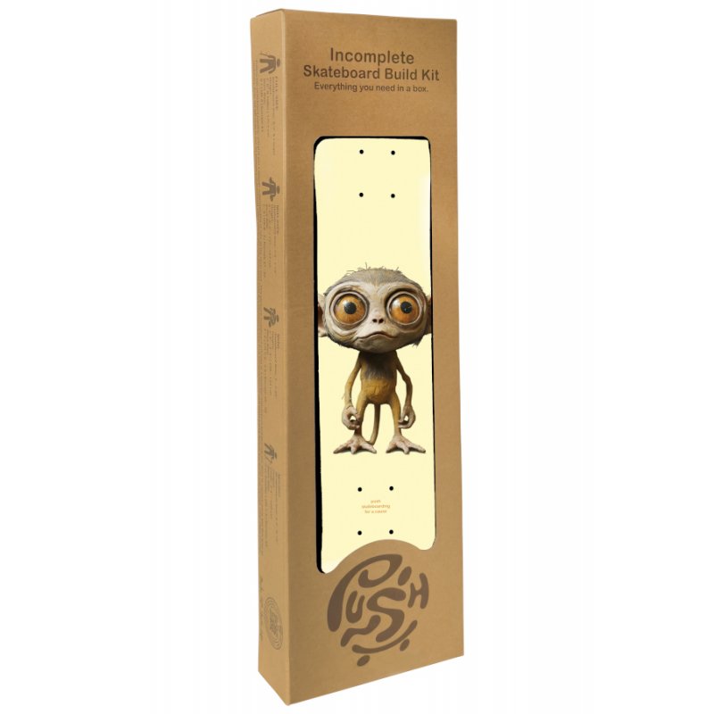 Push Lil Chimp FP Incomplete Skateboard Yellow 7.25"