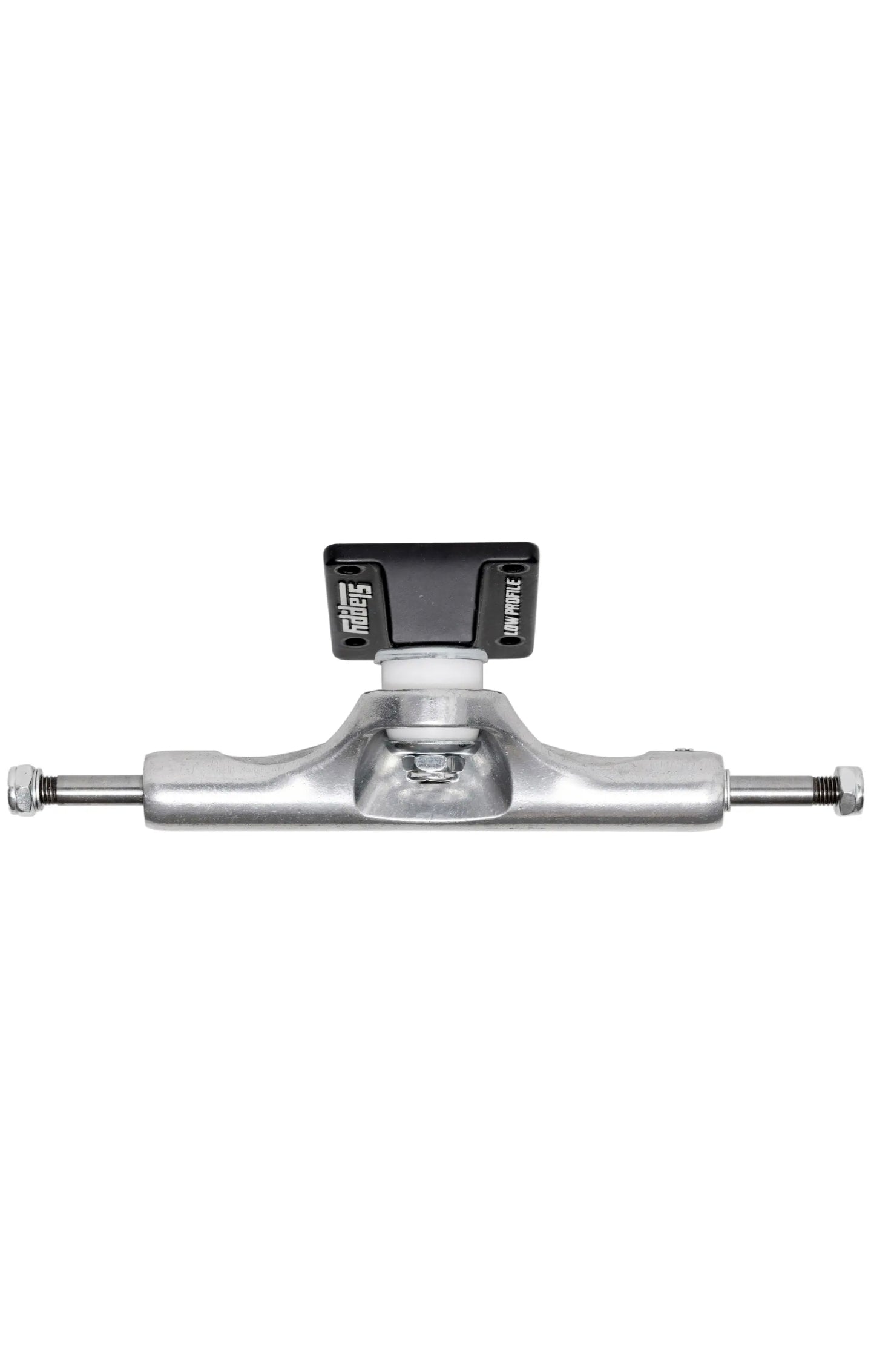 Slappys ST1 Hollow Low Profile Skateboard Trucks Black/Silver (Pair)