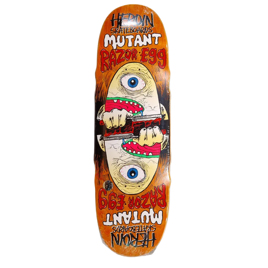 Heroin Skateboards Mutant Razor Egg Skateboard Deck 9.5"