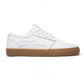 Chaussures de skate en cuir Lakai Griffin - Gomme blanche