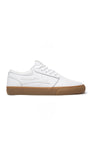 Chaussures de skate en cuir Lakai Griffin - Gomme blanche