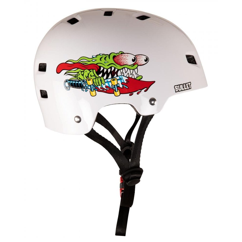 Bullet x Santa Cruz Helmet Slasher Youth 49-54cm Gloss White OSFA YOUTH