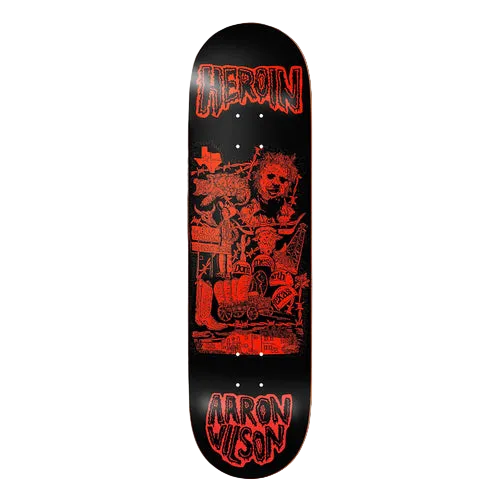 Heroin Skateboards Wilson Allegory Of Fear Skateboard Deck 8.75"