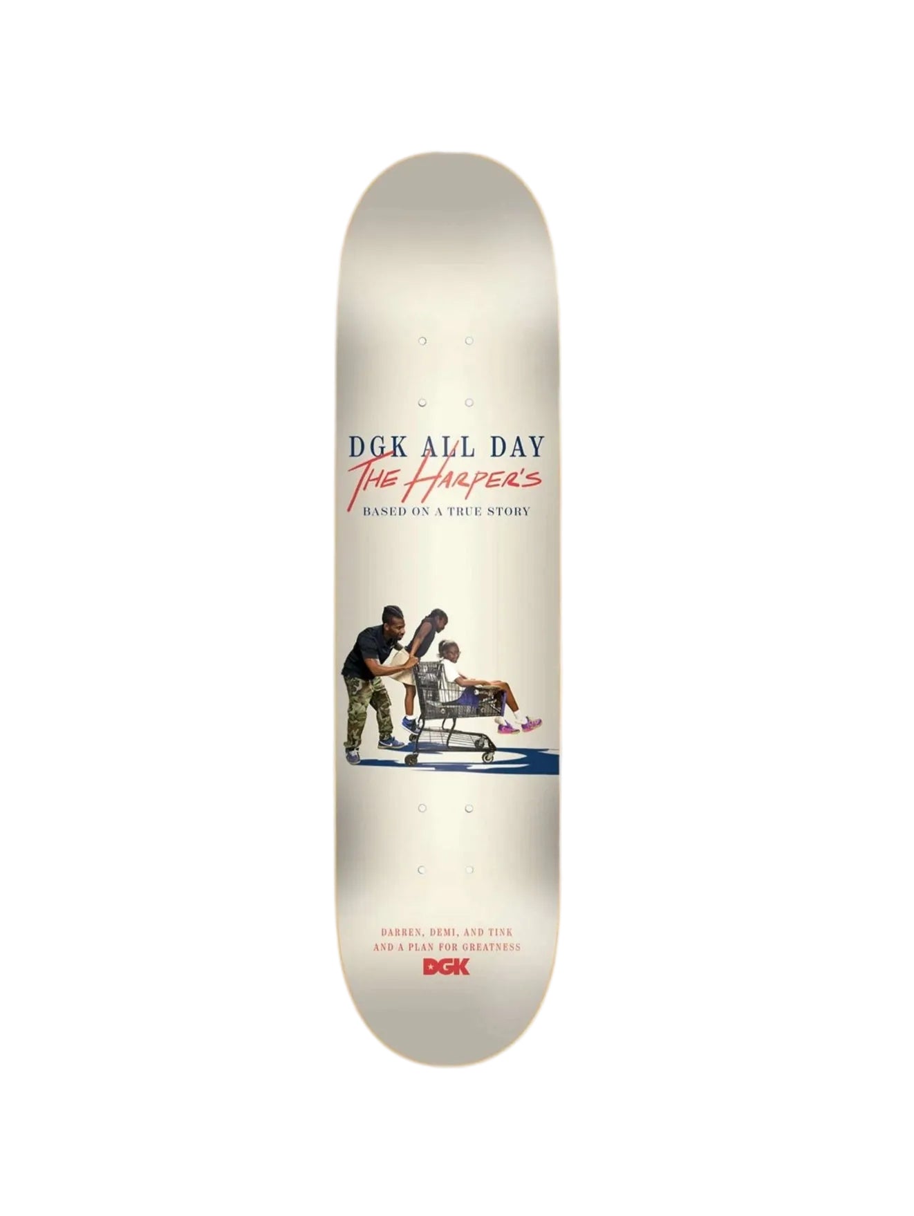 DGK The Harpers Greatness Skateboard Deck 8"