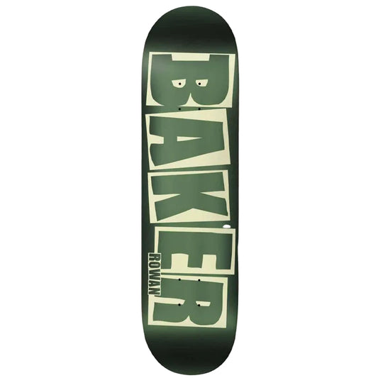 Baker Rowan Zorilla Brand Logo Green Foil Skateboard Deck 8"