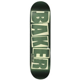 Baker Rowan Zorilla Brand Logo Green Foil Skateboard Deck 8"