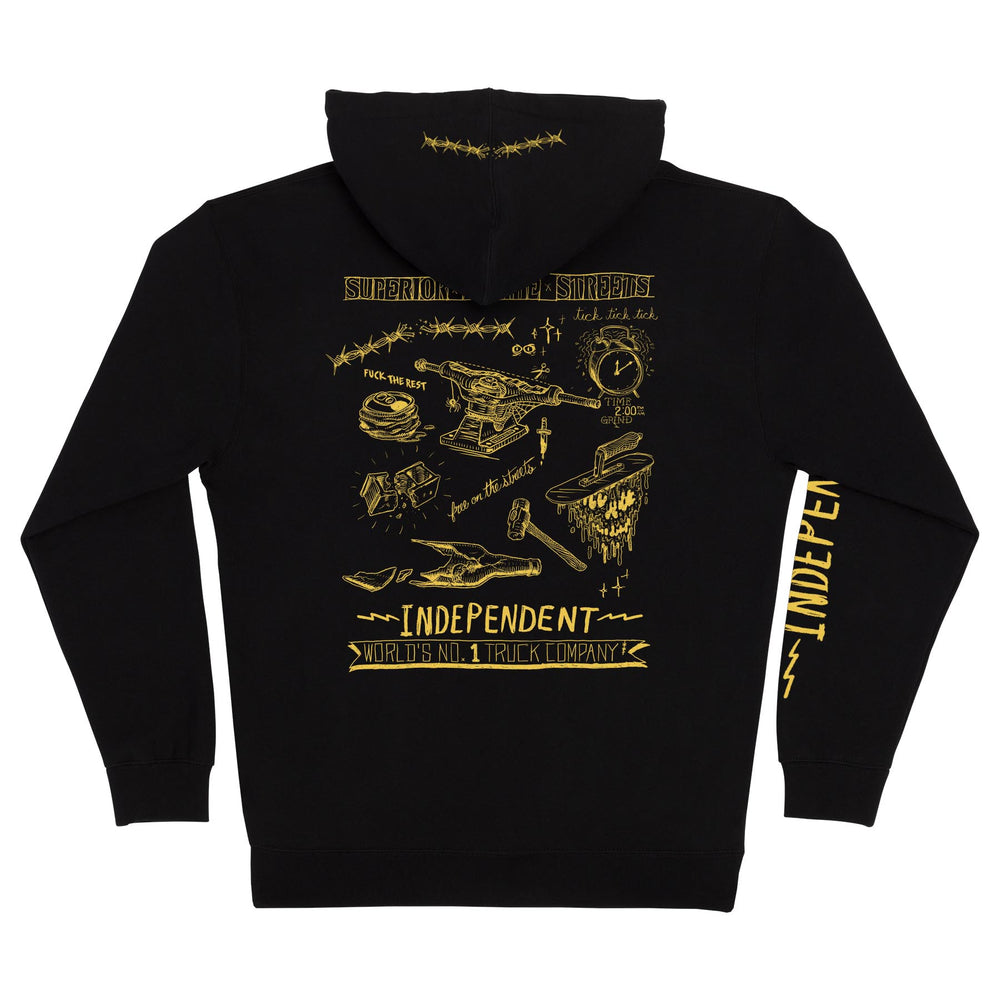 Independent Truck Co Bratrud Notebook Hooded Sweatshirt Black