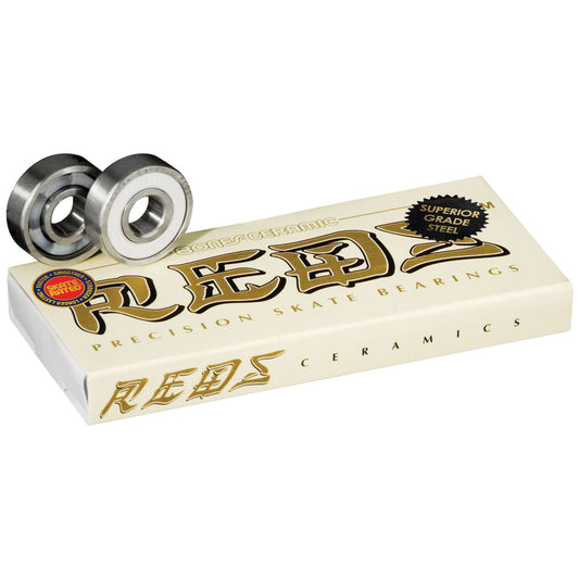 Bones Ceramic Reds Skateboard Bearings (8Pk)