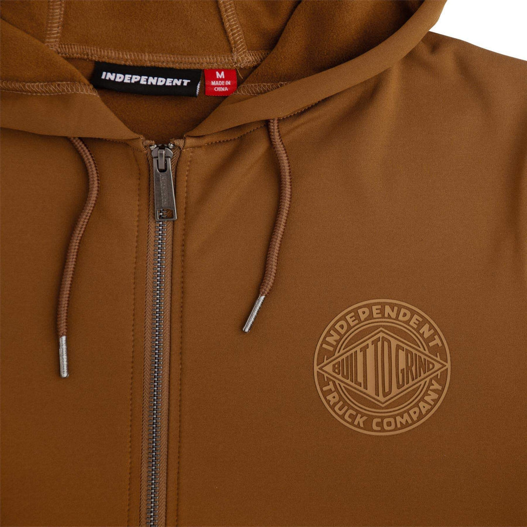 Independent Truck Co Clipper Zip Hooded Sweatshirt Brown