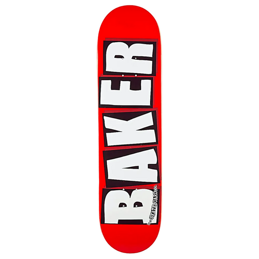 Baker Brand Logo White/Red Skateboard Deck