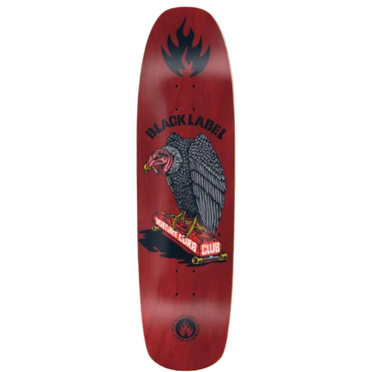 Black Label Vulture Curb Club Skateboard Deck 8.88"