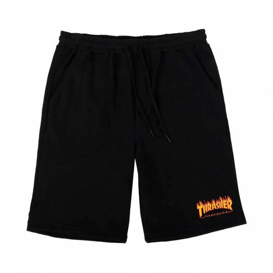 Thrasher Flame P.E Shorts Black