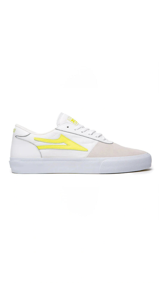 Chaussures de skate Lakai Manchester - Blanc/Fluo