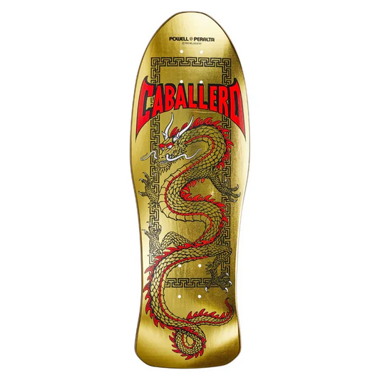 Powell Peralta Steve Caballero Chinese Dragon Gold Foil Reissue Skateboard Deck 10"