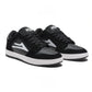Chaussures de skate basses en daim noir et blanc Lakai Telford
