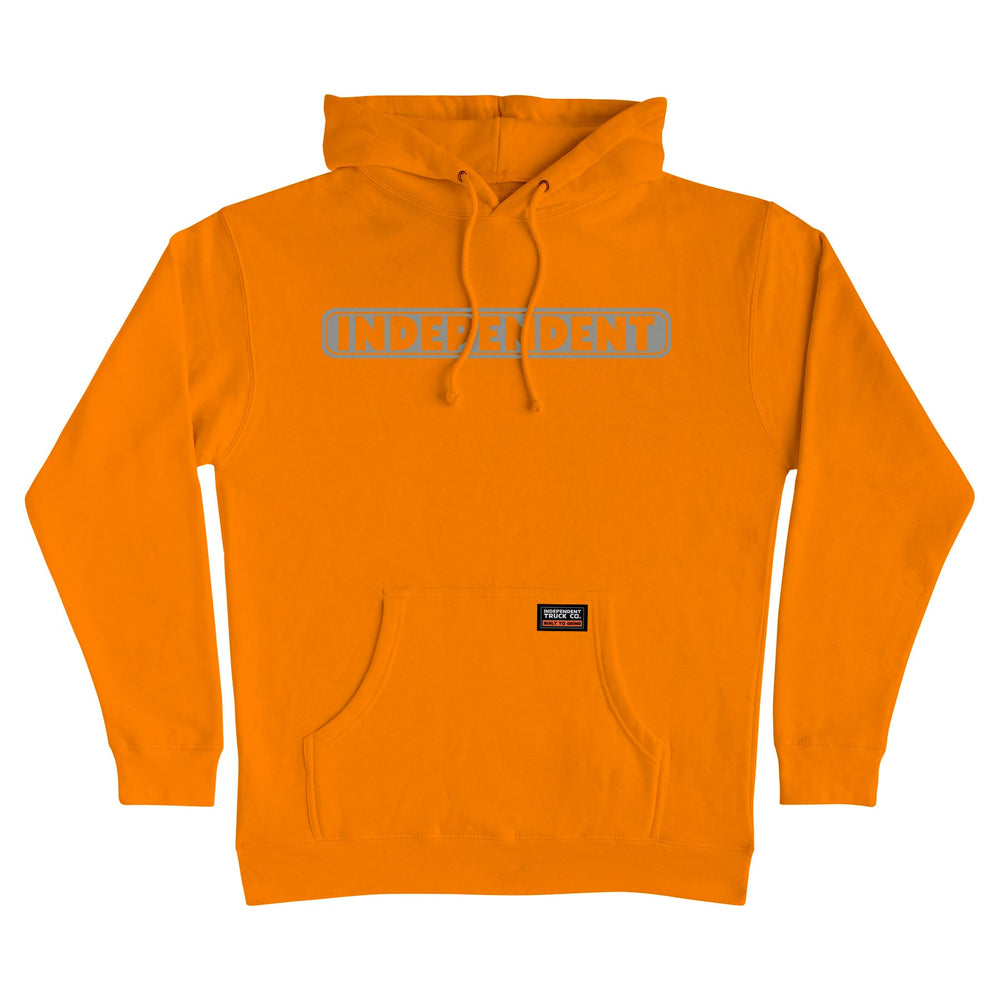 Independent Truck Co Bar Logo Reflective Hooded Sweatshirt Orange/Reflective