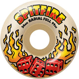 Spitfire F4 Hot Hand Radial Full 99A 60mm Skateboard Wheels (4Pk)