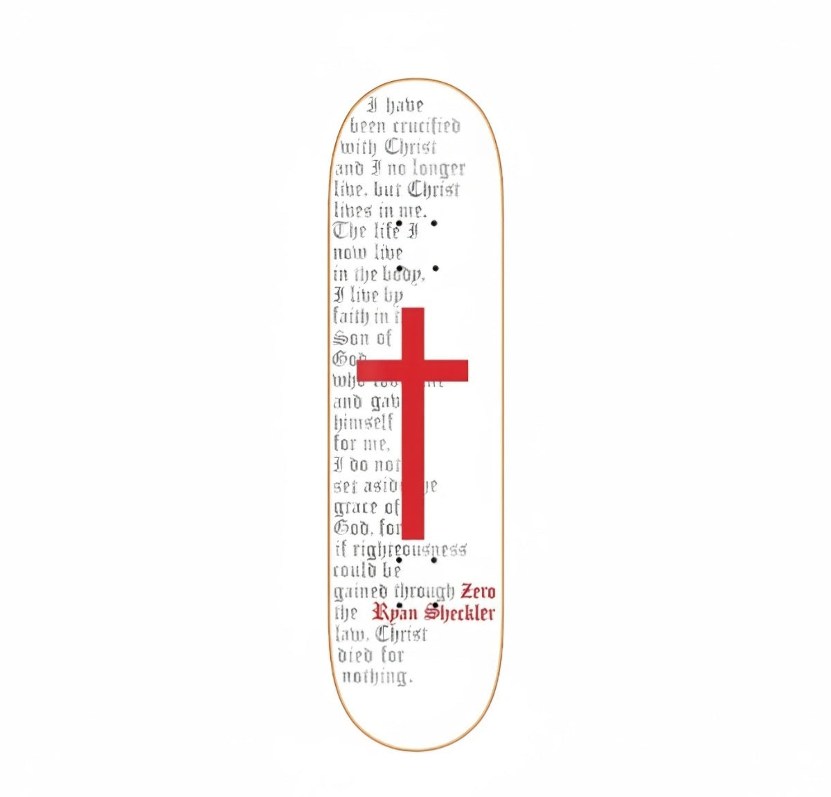 Zero Sheckler Cross Skateboard Deck 8.5"