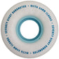 Ricta Clouds 78A White/Blue Skateboard Wheels (4Pk)