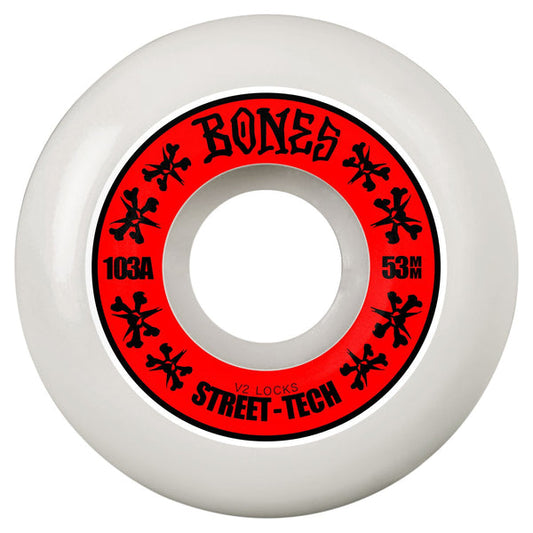Bones Wheels STF V2 Locks 103A Skateboard Wheels (4Pk)